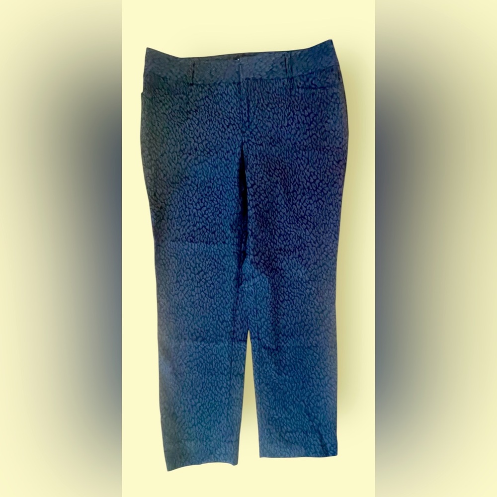 Banana Republic Blue Leopard Patterned Pants